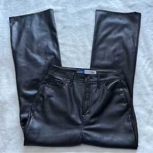 Old Navy Faux Leather Flare High Rise Women’s Size 6